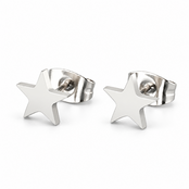 Goodies Label Zilverkleurige Ster Oorstuds | Stainless Steel