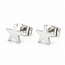 Goodies Label Goodies Label Zilverkleurige Ster Oorstuds | Stainless Steel