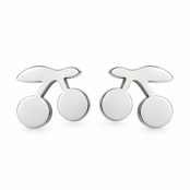 Goodies Label Zilverkleurige Kersjes Oorstuds 6 mm | Stainless Steel