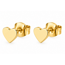 Goodies Label Goudkleurige Hartjes Oorstuds 5 mm | Stainless Steel