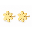 Goodies Label Goodies Label Goudkleurige Daisy Oorstuds 8 mm | Stainless Steel