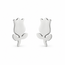 Goodies Label Goodies Label Zilverkleurige Tulp Oorstuds 8 mm | Stainless Steel