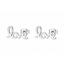 Goodies Label Goodies Label Zilverkleurige LOVE Oorstuds 12 mm | Stainless Steel