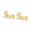 Goodies Label Goodies Label Goudkleurige LOVE Oorstuds 12 mm | Stainless Steel