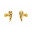 Goodies Label Goodies Label Goudkleurige Angel Wing Oorstuds | Stainless Steel