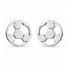Goodies Label Zilverkleurige Voetbal Studs | Stainless Steel | 9 mm