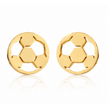 Goodies Label Goudkleurige Voetbal Studs | Stainless Steel | 9 mm