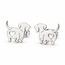 Goodies Label Goodies Label Zilverkleurige Teckel Oorstuds 12 mm | Stainless Steel