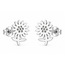 Goodies Label Goodies Label Zilverkleurige Zonnebloem Oorstuds 9 mm | Stainless Steel