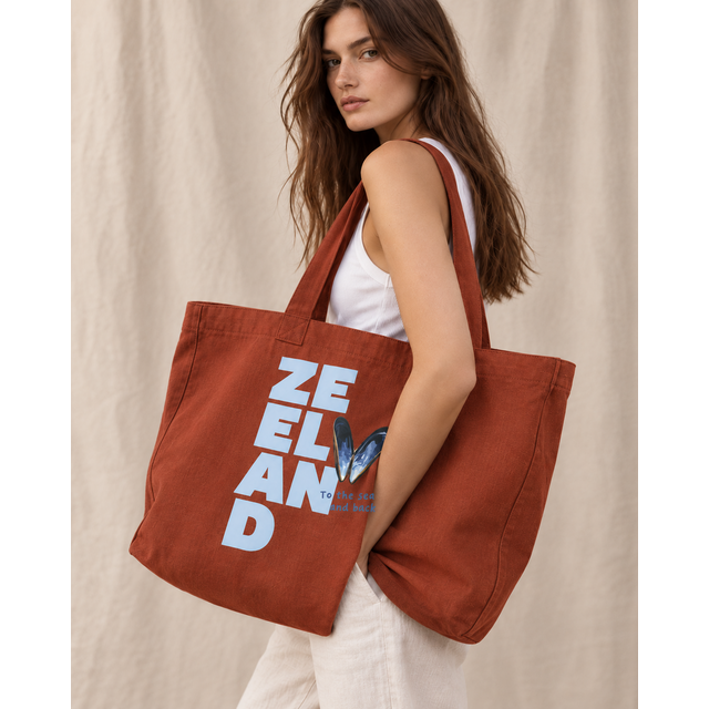 Goodies Label Shopper Bag XL Zeeland To The Sea And Back