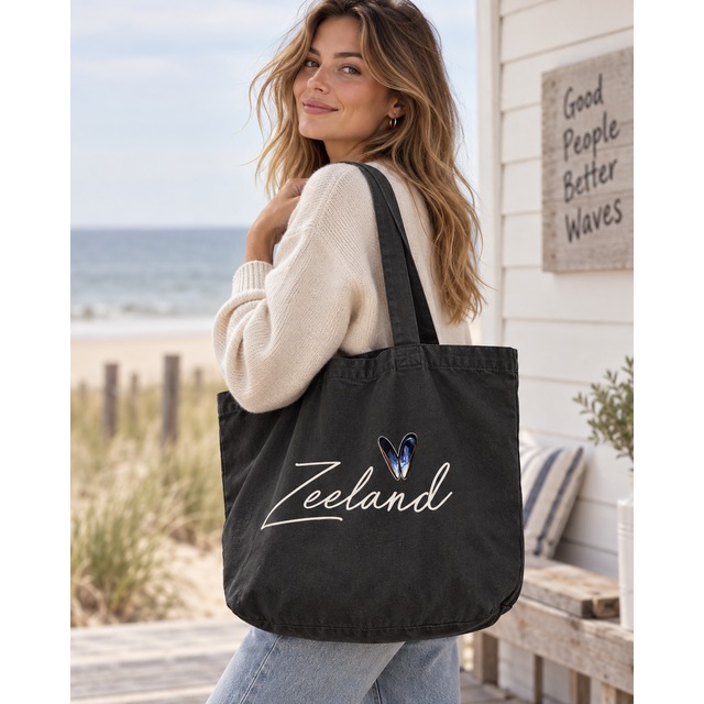 Goodies Label Zeeland Klein Mossel Hartje Shopper Large