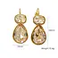Goodies Label Goodies Label Goudkleurige Crystal Drop Oorbellen 23 mm | Statement Earrings