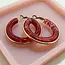 Goodies Label Goodies Label Grote Statement Hoops Rood | Lichtgewicht Oorbellen