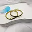 Goodies Label Goodies Label Multicolor Zirconia Hoops Goud | Stainless Steel Oorbellen