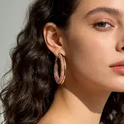 Goodies Label Grote Statement Hoops Amber Goud | Lichtgewicht Oorbellen
