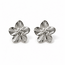 Goodies Label Goodies Label Zilverkleurige Bloem Statement Oorstuds 2,1 cm | Stainless Steel