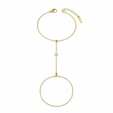Goodies Label Goudkleurig Handsieraad met Zirconia | Stainless Steel