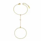 Goodies Label Goudkleurig Handsieraad met Zirconia | Stainless Steel
