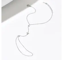 Goodies Label Zilverkleurig Handsieraad met Zirconia | Stainless Steel