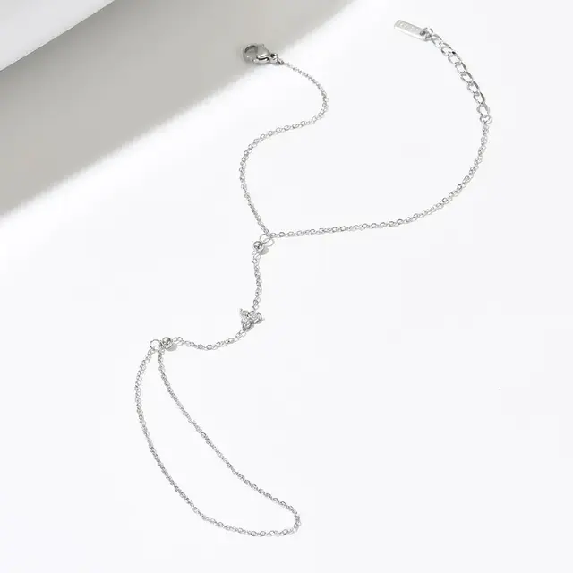 Goodies Label Zilverkleurig Handsieraad met Zirconia | Stainless Steel