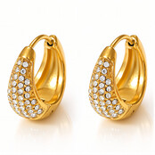 Goodies Label Stainless Steel Earrings - Intensity