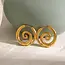 Goodies Label Goodies Label Goudkleurige Spiral Hoops | Stainless Steel 2,7 cm