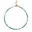 Goodies Label Goodies Label Turquoise Kralenketting met Goudkleurige Details | 40+5 cm