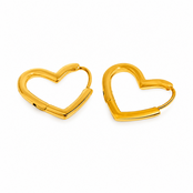 Goodies Label Kleine Hartjes Hoops Goudkleurig | Stainless Steel