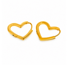 Goodies Label Kleine Hartjes Hoops Goudkleurig | Stainless Steel