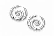 Goodies Label Zilverkleurige Spiral Hoops | Stainless Steel 2,7 cm