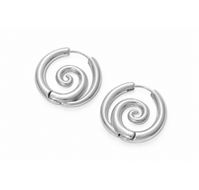 Goodies Label Zilverkleurige Spiral Hoops | Stainless Steel 2,7 cm