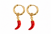 Goodies Label Goudkleurige Pepertje Hoops | Stainless Steel