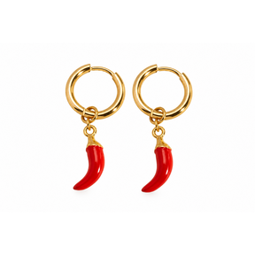 Goodies Label Goudkleurige Pepertje Hoops | Stainless Steel