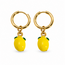 Goodies Label Goodies Label Goudkleurige Citroen Hoops | Stainless Steel | Per Paar