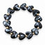 Goodies Label Goodies Label Hartjes Armband Zwart Marmerlook met Goudkleurige Details