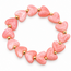 Goodies Label Goodies Label Hartjes Armband Blush Pink met Goudkleurige Details