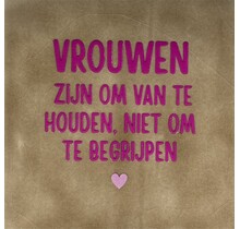 vrouwen zijn om van te houden… taupe/knalroze(warmroze)