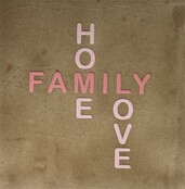 home family love nieuw taupe/zalm(nude roze)