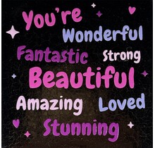 you're wonderful-fantastic.. goud/roze(lila-paars)