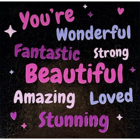 you're wonderful-fantastic.. goud/roze(lila-paars)