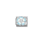 NOMINATION COMPOSABLE CLASSIC SIMBOL FLOWER LIGHT BLUE/WHITE 330321/16
