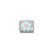 NOMINATION COMPOSABLE CLASSIC SIMBOL FLOWER LIGHT BLUE/WHITE 330321/16