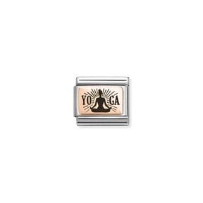 NOMINATION COMPOSABLE CLASSIC PLATE YOGA MEDITATION 430111/31