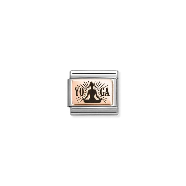 NOMINATION COMPOSABLE CLASSIC PLATE YOGA MEDITATION 430111/31