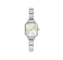 NOMINATION PARIS WATCH WITH STEEL STRAP AND RECTANGULAR HANDS SILVER 076039/017