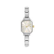NOMINATION PARIS WATCH WITH STEEL STRAP AND RECTANGULAR HANDS SILVER 076039/017