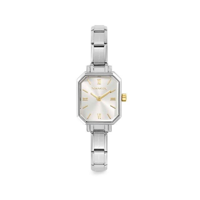NOMINATION PARIS WATCH WITH STEEL STRAP AND RECTANGULAR HANDS SILVER 076039/017