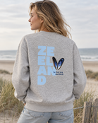 Goodies Label Unisex Sweater Grijs – ZEELAND Backprint