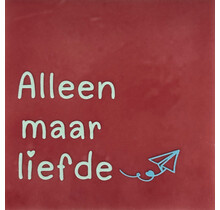 alleen maar liefde roze/lichtgroen(warmblauw)