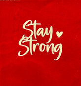 stay strong rood/creme